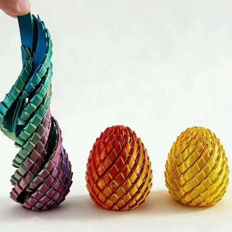 3D Printing Egg - 3D 프린팅 나선형 드래곤 알 스트레스