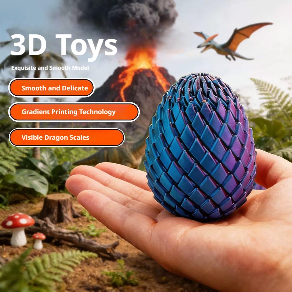 3D Printing Egg - 재미있는 3D 프린팅 드래곤 알 회전