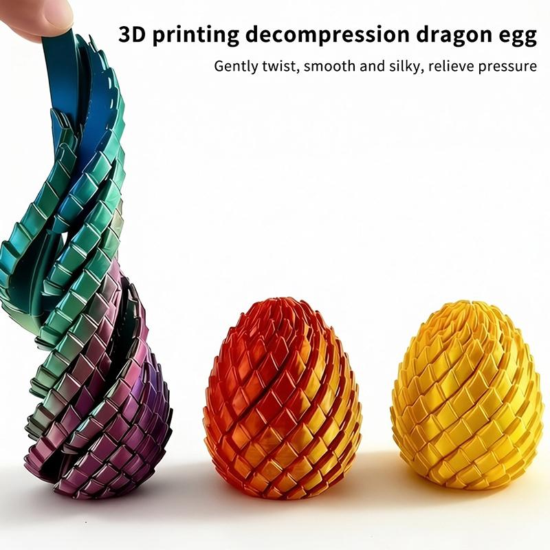 3D Printing Egg - 3D 프린팅된 용알 모양 피젯 토이