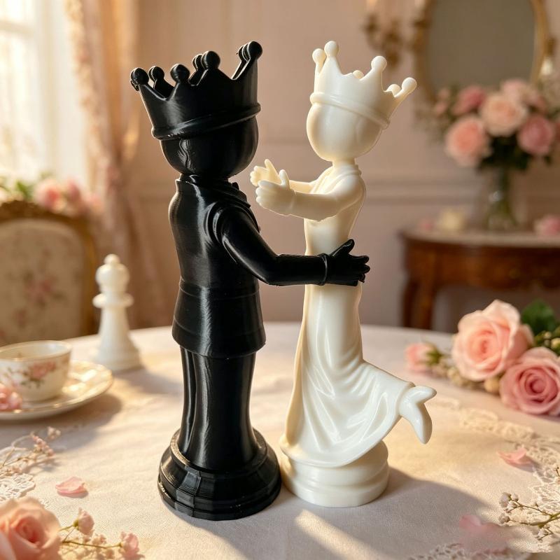 3D Printing Chess - 북유럽 스타일 3D 프린팅 체스 조각상