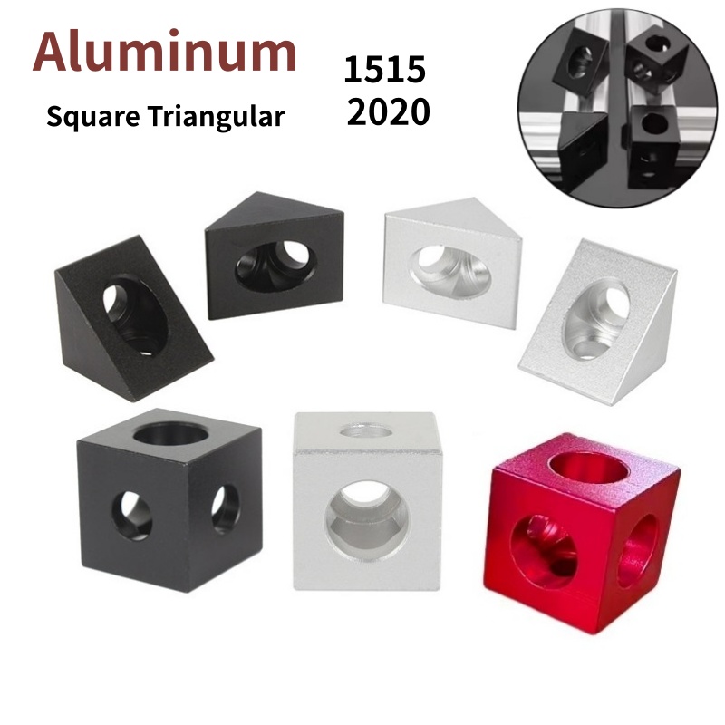 3D Printing Aluminium - 4pcs 알루미늄 V-슬롯 블록 큐브 삼각형