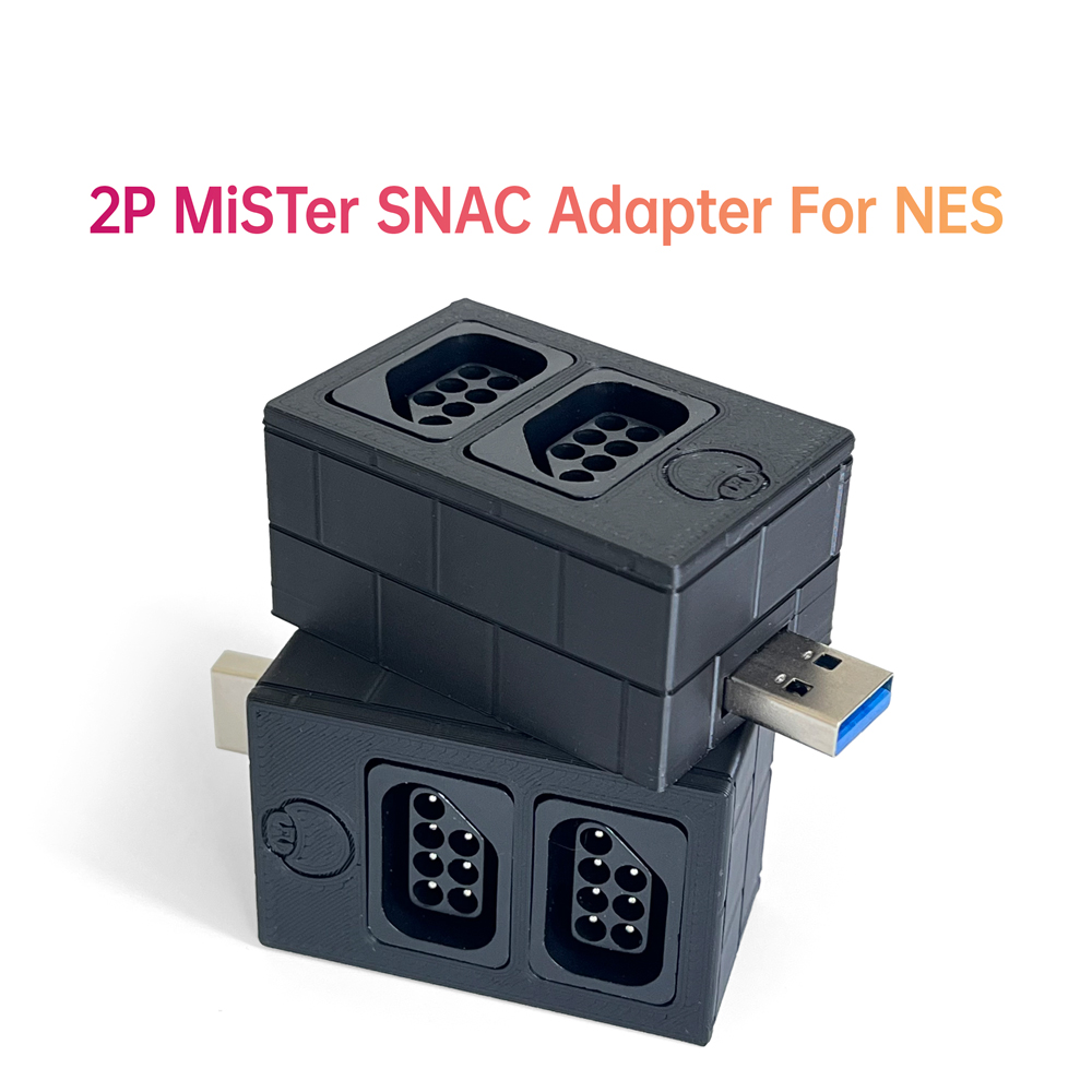 3D Printing Output - MiSTer FPGA 시스템용 NES 컨트롤러용 2P