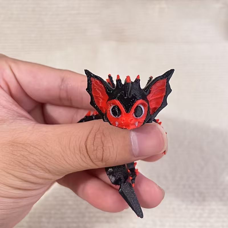 3D Printing Egg - 3D 프린팅된 귀여운 박쥐 드래곤 피규어