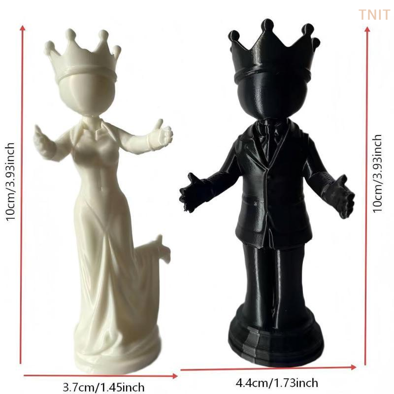 [J] 3D 프린팅으로 제작된 체스 조각상, 왕과 여왕 - 3D Printing Chess 리뷰 및 가격