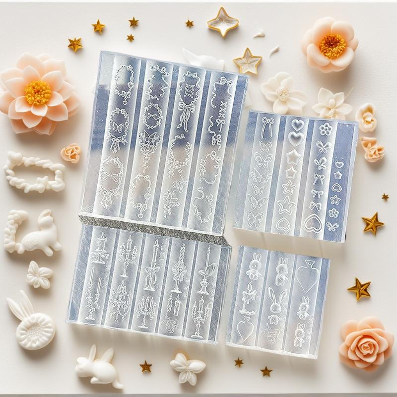 ❤️   1pc Bowknot 바다 해파리 쉘 로즈 리 - 3D Printing Nails 리뷰 및 가격