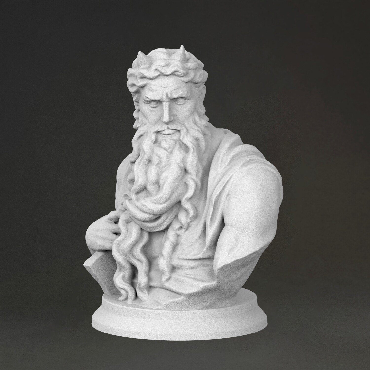 ‘모세상의 흉상’ 조각상, 3D 프린팅으로 제작된 레진 - 3D Printing Material 리뷰 및 가격
