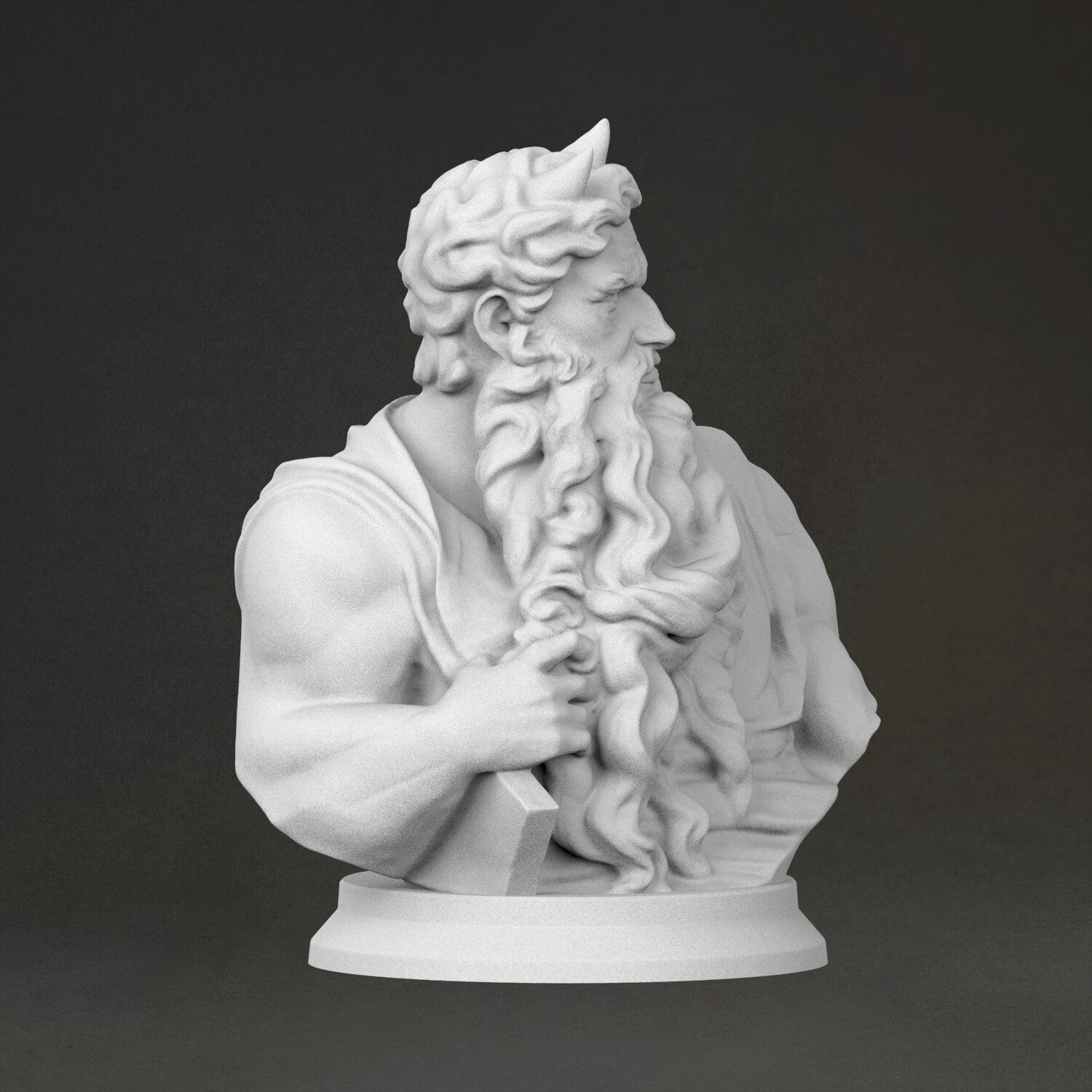 ‘모세상의 흉상’ 조각상, 3D 프린팅으로 제작된 레진 - 3D Printing Material 리뷰 및 가격