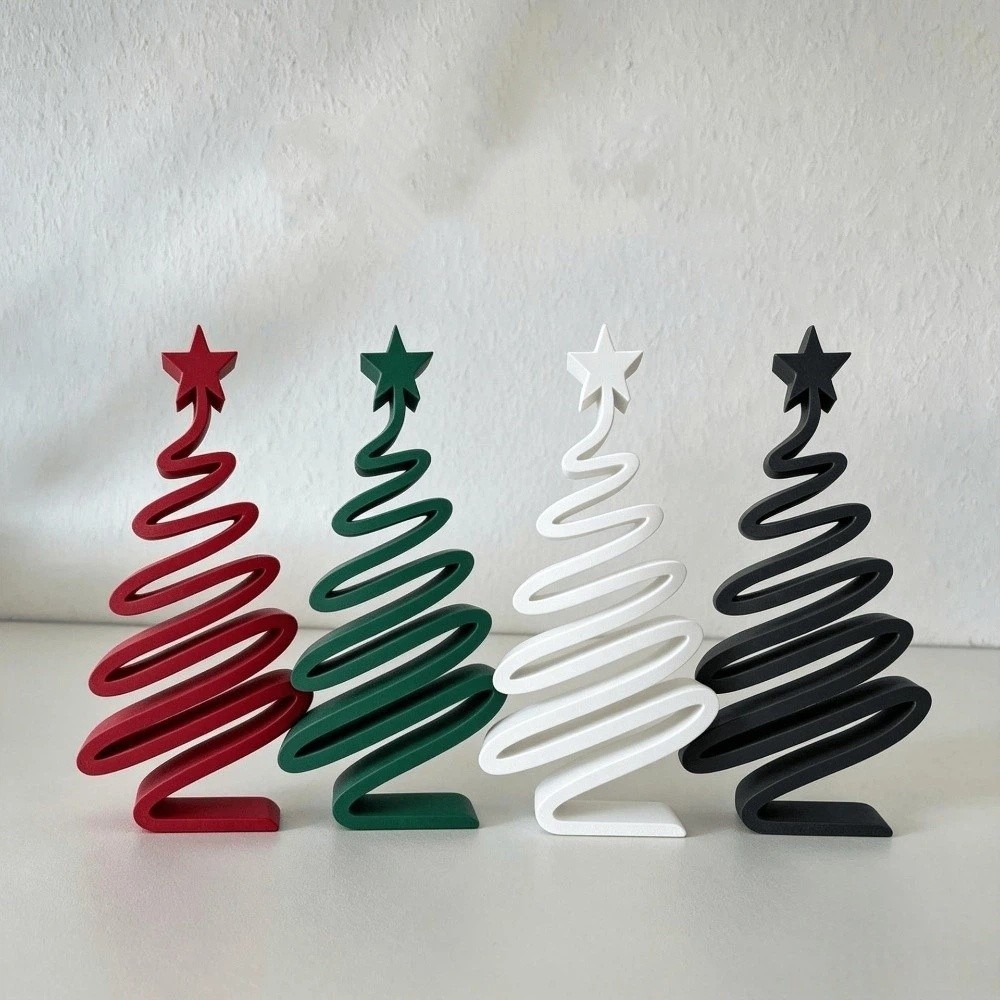 3D 프린팅으로 제작된 크리스마스 장식품, 나선형 디자 - 3D Printing Xmas Ideas 리뷰 및 가격