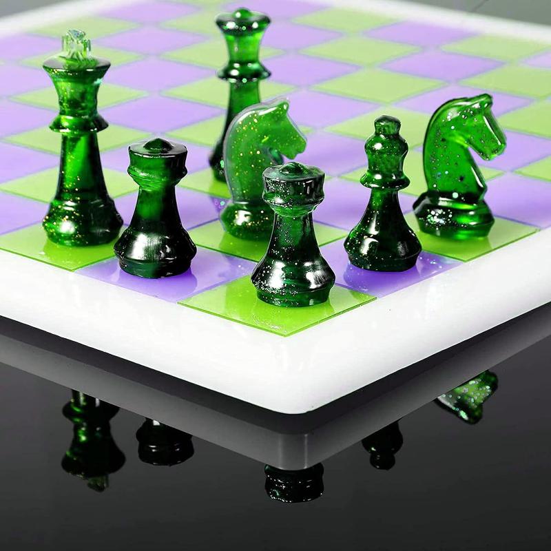레진 체스 세트 몰드, 체스판 실리콘 레진 몰드, 3D - 3D Printing Chess 리뷰 및 가격