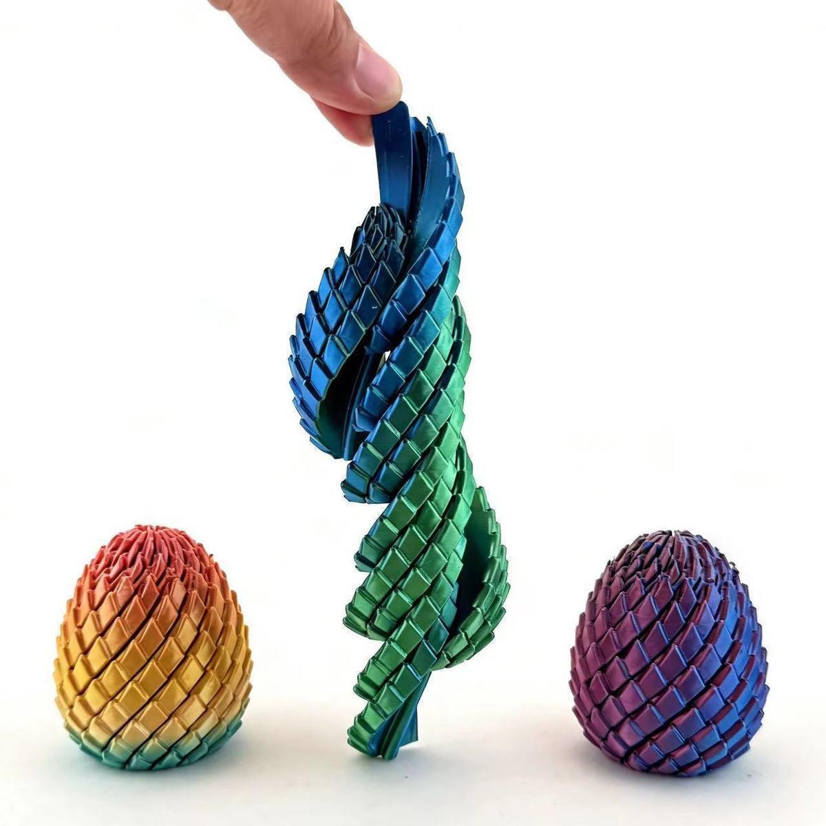 3D 프린팅으로 제작된 용 모양의 스트레스 해소 장난감 - 3D Printing Egg 리뷰 및 가격