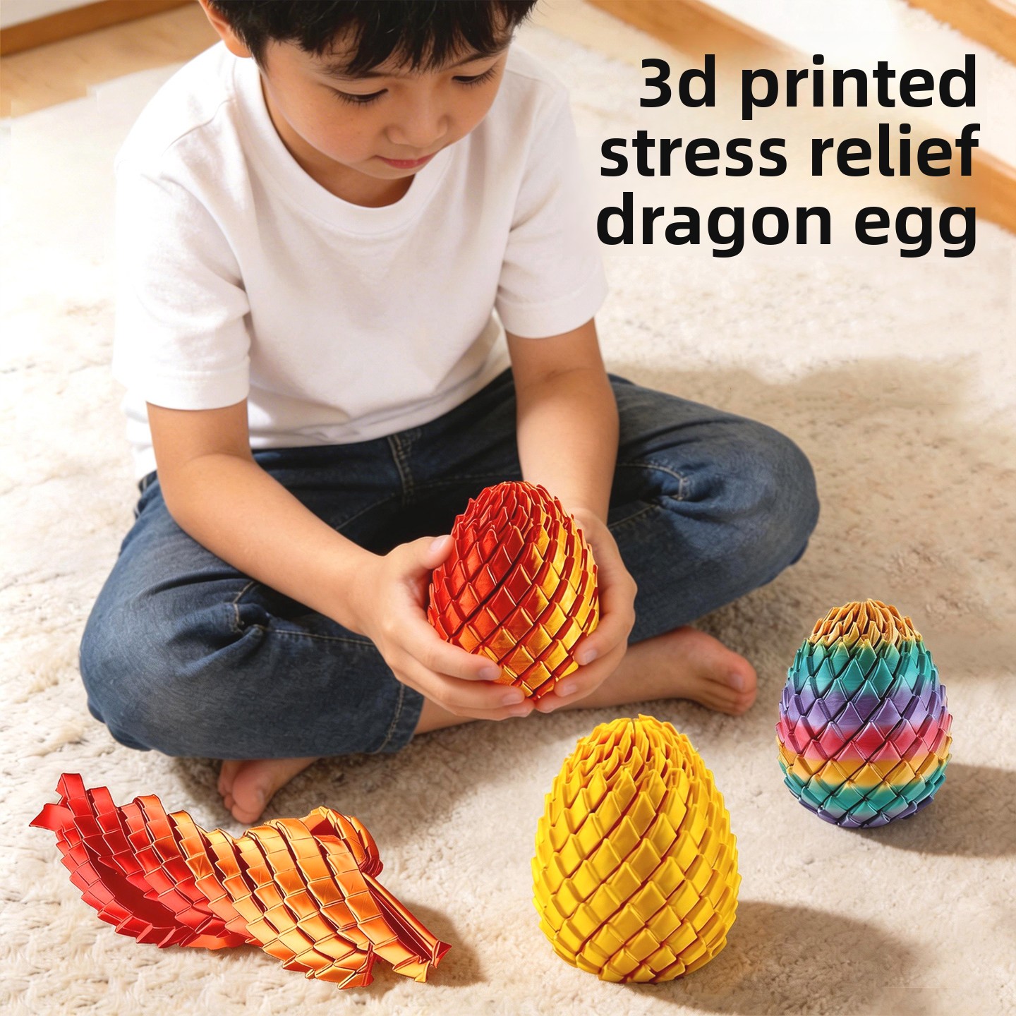 3D 프린팅으로 제작된 용 모양의 스트레스 해소 장난감 - 3D Printing Egg 리뷰 및 가격