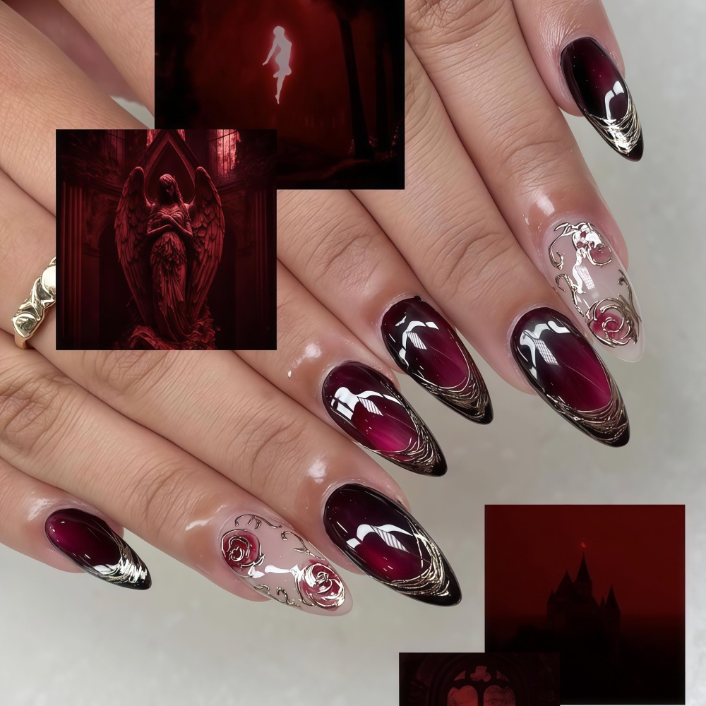 여성 소녀들을 위한 3D 가짜 손톱, 발렌타인데이를 위 - 3D Printing Nails 리뷰 및 가격
