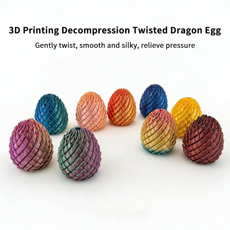 3D 프린팅된 용알 모양 피젯 토이 스트레스 해소 장난 - 3D Printing Egg 리뷰 및 가격