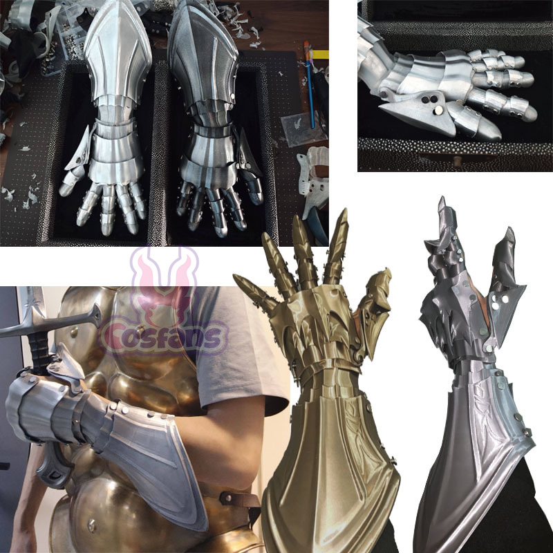 새로운 버전 3D 프린팅 수제 기사 장갑 메카닉 롱 글 - 3D Printing Material 리뷰 및 가격