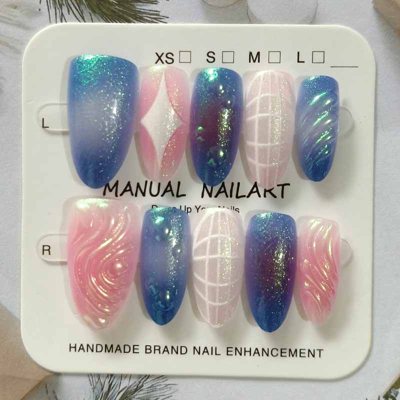 10개입 반짝이는 고양이 눈 장식 고품질 3D 릴리프  - 3D Printing Nails 리뷰 및 가격