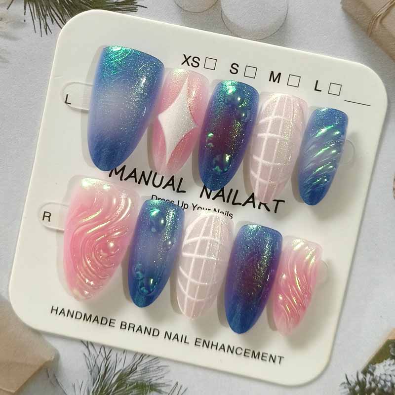 10개입 반짝이는 고양이 눈 장식 고품질 3D 릴리프  - 3D Printing Nails 리뷰 및 가격