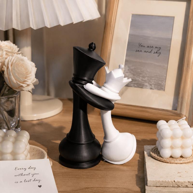 3D 프린팅으로 제작된 체스 킹과 퀸의 조형물, 커플  - 3D Printing Chess 리뷰 및 가격