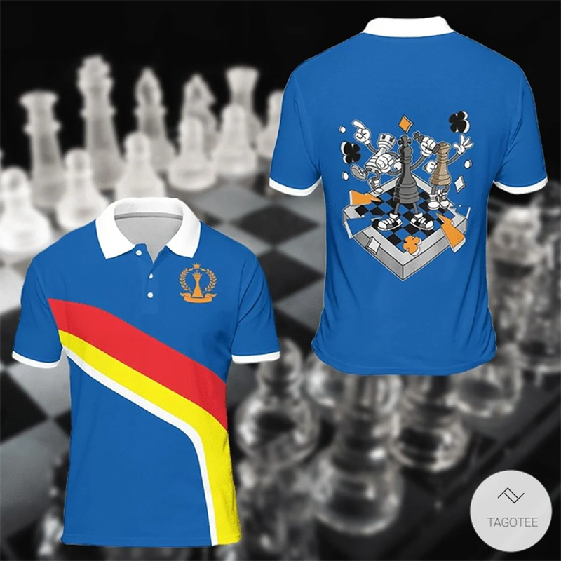 Chess King 남성용 3D 프린트 폴로 셔츠, 스 - 3D Printing Chess 리뷰 및 가격