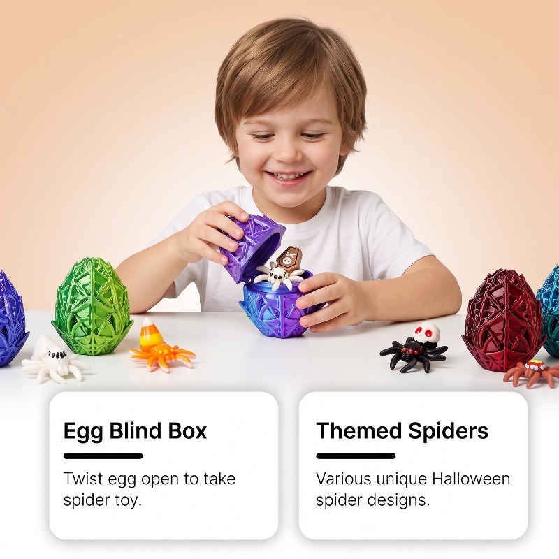 다우무 할로윈 3D 프린팅 스파이더 에그 장난감 세트, - 3D Printing Egg 리뷰 및 가격