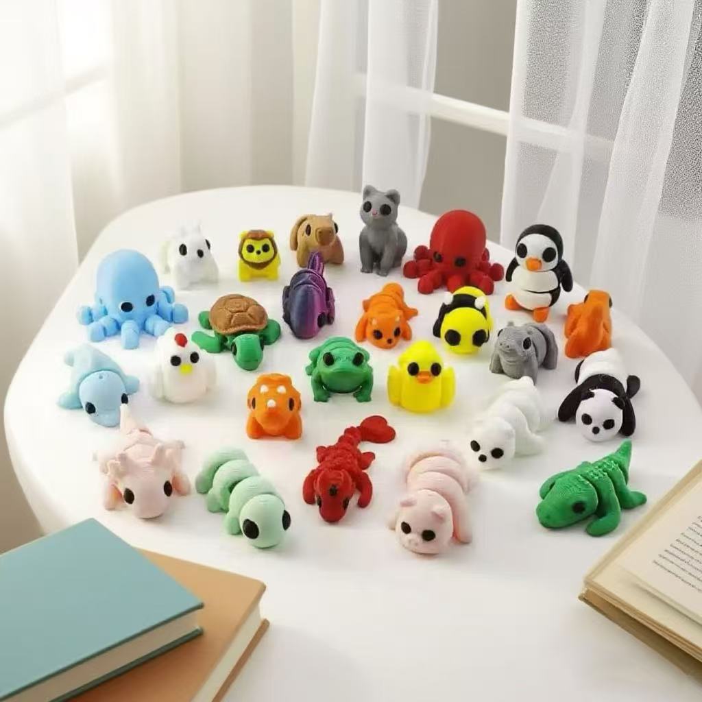 10-50Pcs 3D 인쇄 된 다채로운 미니 동물 인형 - 3D Printing Egg 리뷰 및 가격