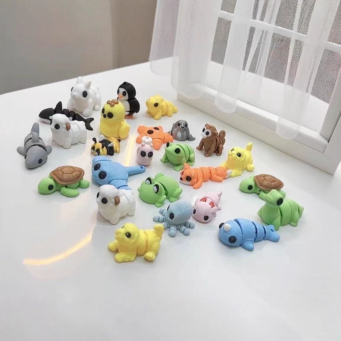 10-50Pcs 3D 인쇄 된 다채로운 미니 동물 인형 - 3D Printing Egg 리뷰 및 가격