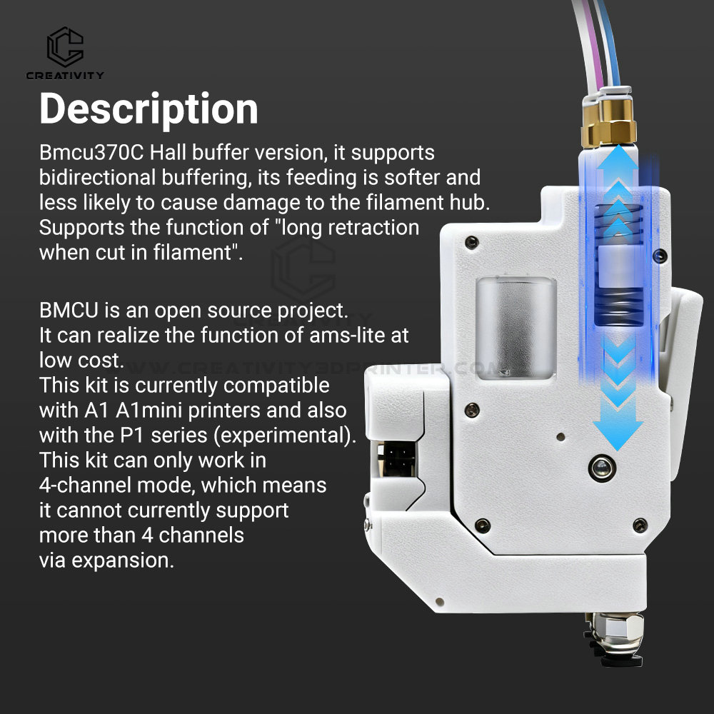 3D 멀티 컬러 프린팅 BMCU 피더 370C AMS  - 3D Printing Output 리뷰 및 가격