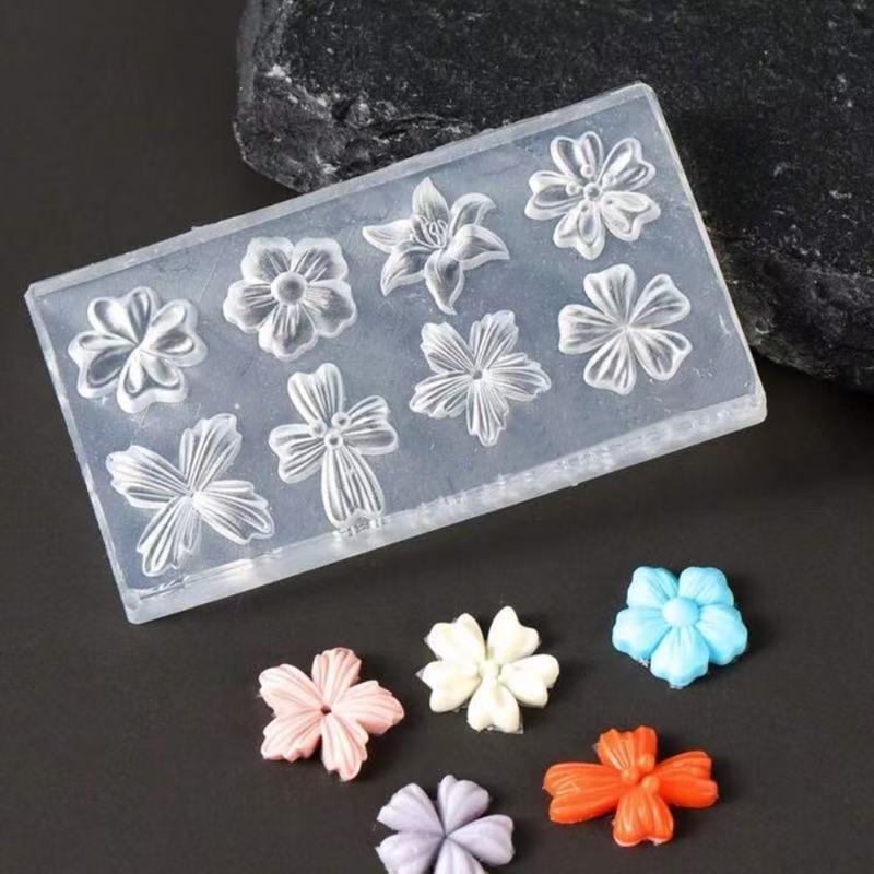새로운 꽃 네일 아트 몰드 3D 실리콘 템플릿 재사용  - 3D Printing Nails 리뷰 및 가격