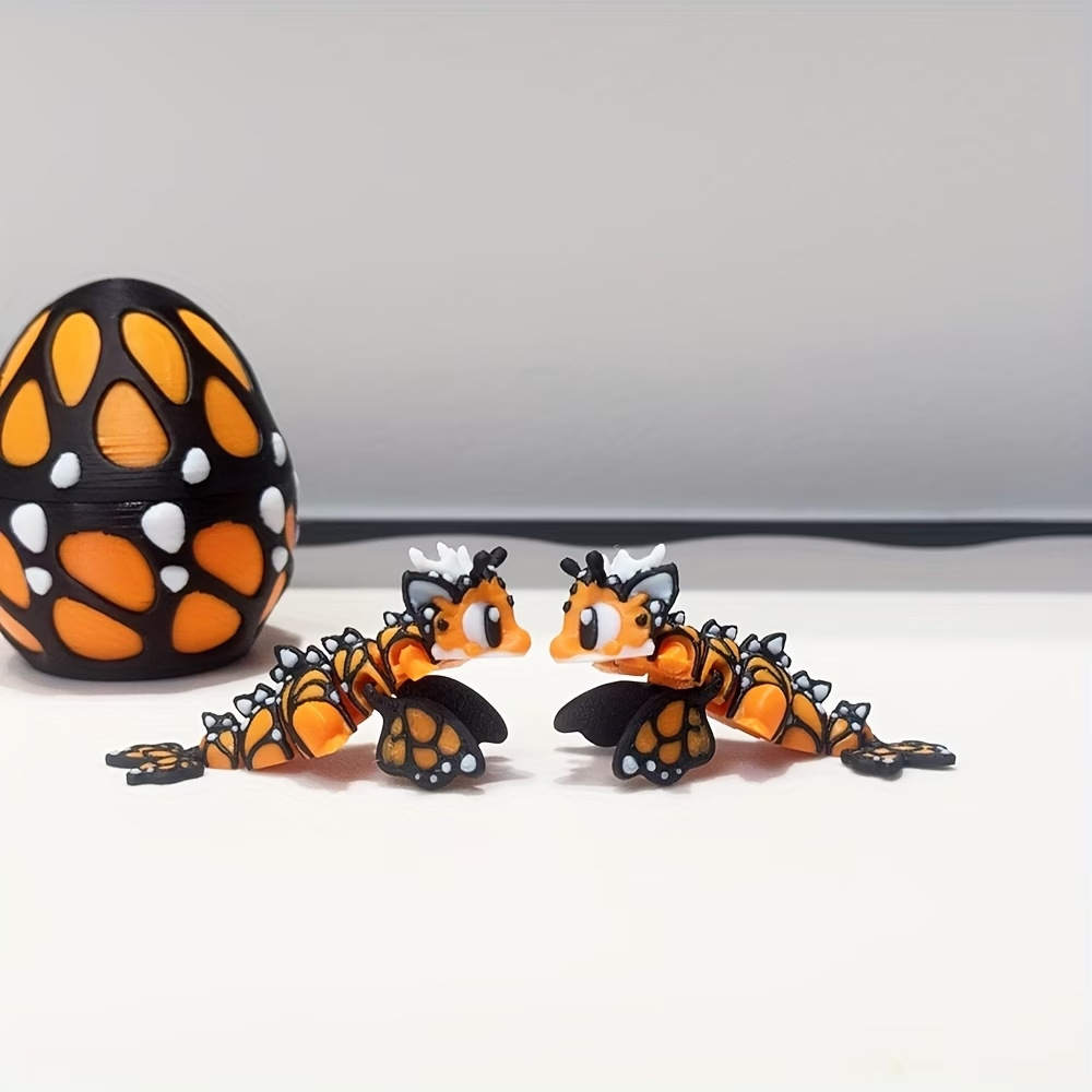 3D 프린팅으로 제작된 나비 모양의 용 알, 관절이 움 - 3D Printing Egg 리뷰 및 가격