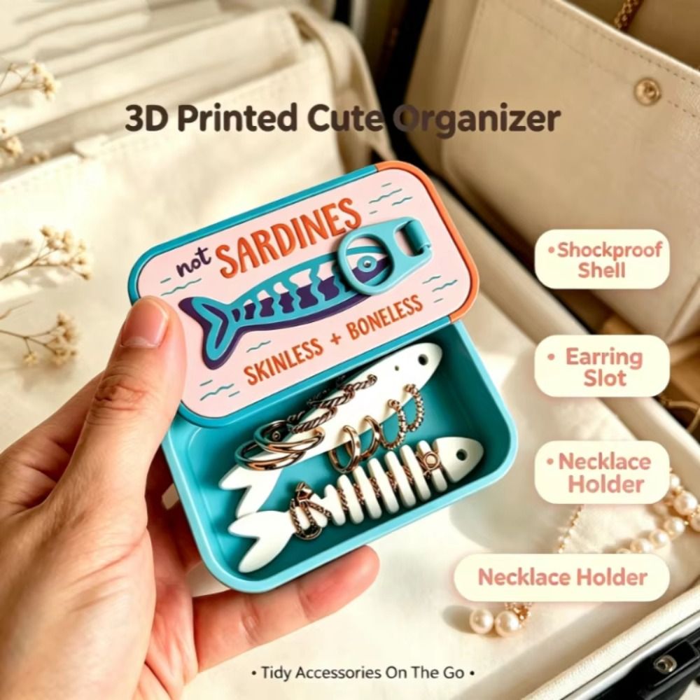 선물용 플라스틱 정어리 모양 보석함, 3D 프린팅으로  - 3D Printing Housing 리뷰 및 가격