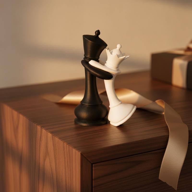 고급 품질의 3D 프린팅으로 제작된 체스 왕과 여왕의  - 3D Printing Chess 리뷰 및 가격