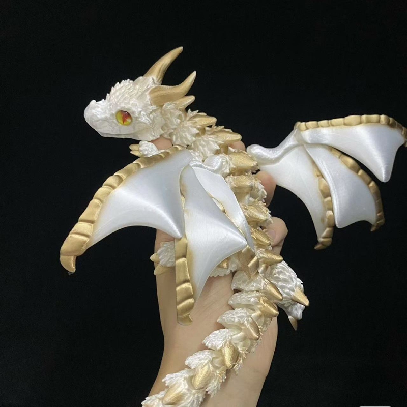 무작위 눈을 가진 3D 인쇄 날개 달린 캐리지 드래곤  - 3D Printing Ultem 리뷰 및 가격