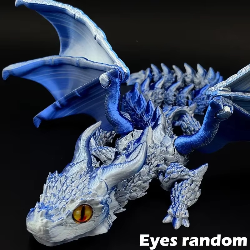 무작위 눈을 가진 3D 인쇄 날개 달린 캐리지 드래곤  - 3D Printing Ultem 리뷰 및 가격