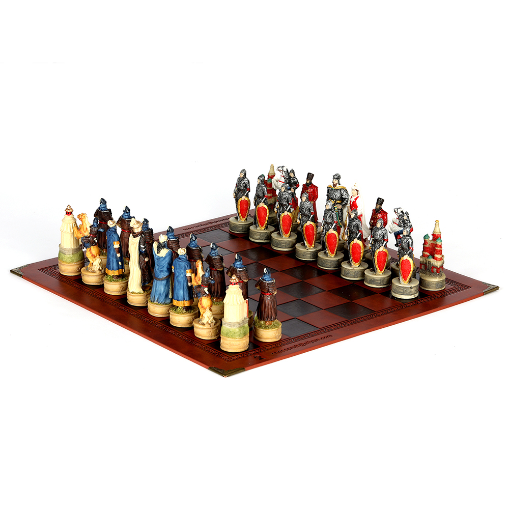 전쟁 테마의 체스 세트 징기스칸 대. 러시아-32 3D - 3D Printing Chess 리뷰 및 가격