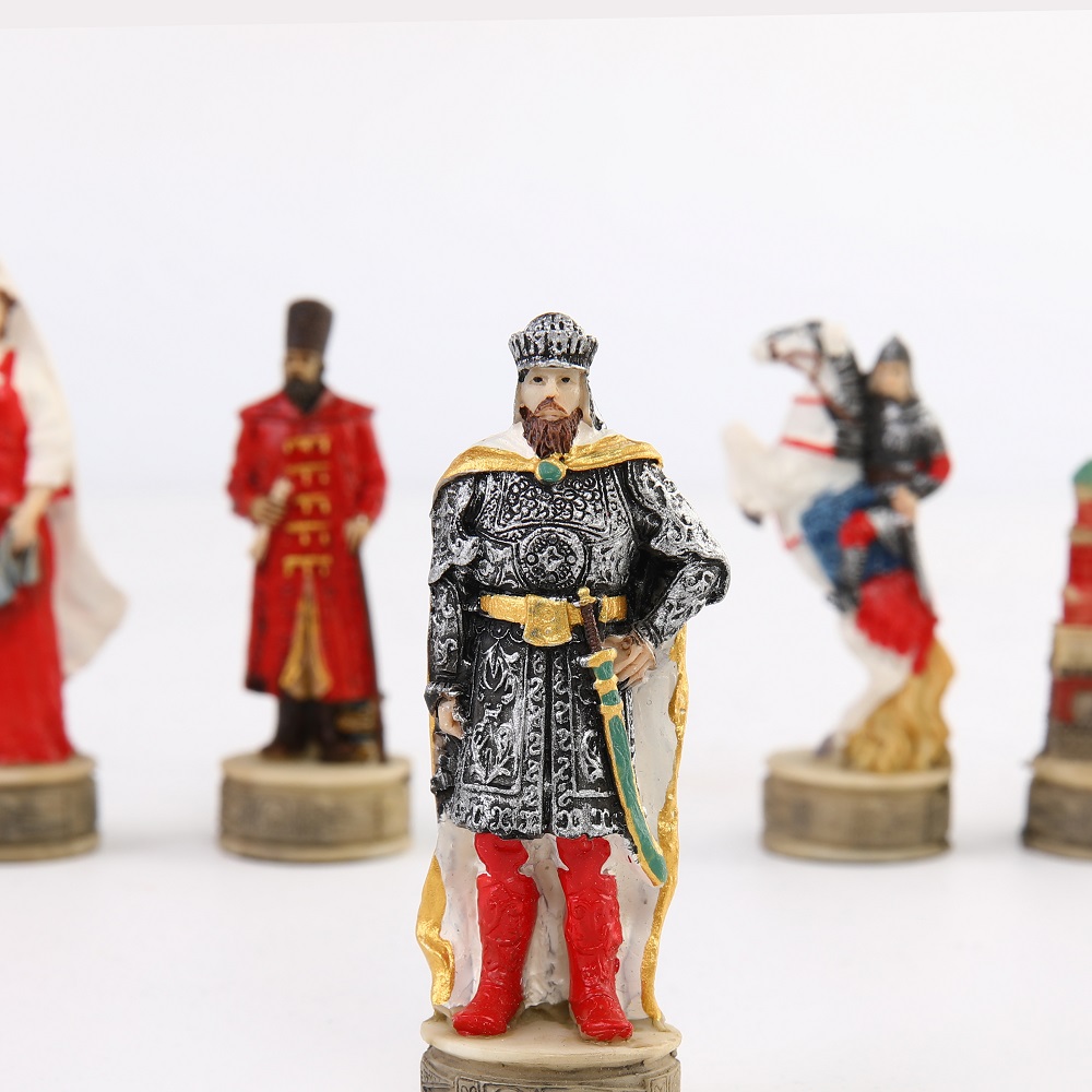 전쟁 테마의 체스 세트 징기스칸 대. 러시아-32 3D - 3D Printing Chess 리뷰 및 가격