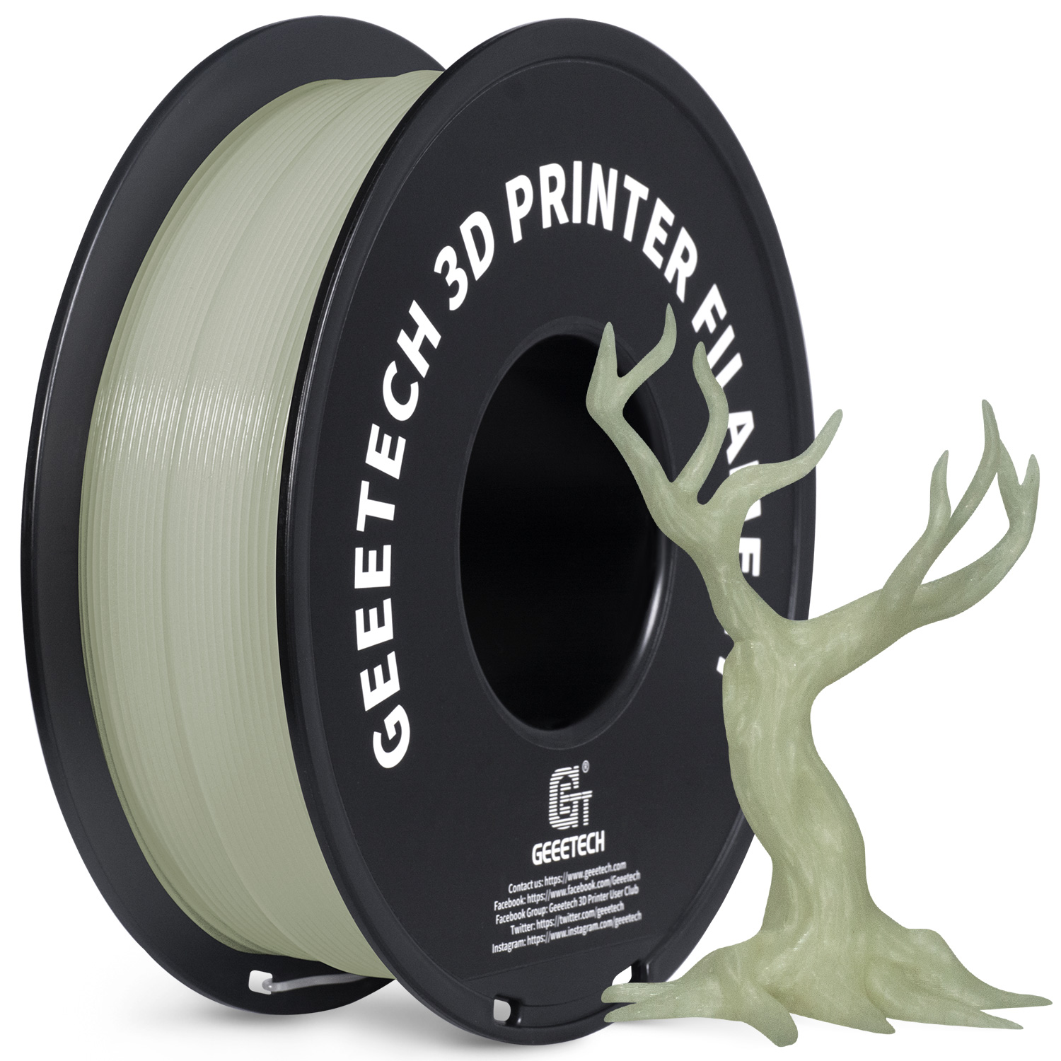 GEEETECH 3D 프린터 용 빛나는 PLA 필라멘트 - Pla Filament 1.75Mm 리뷰 및 가격