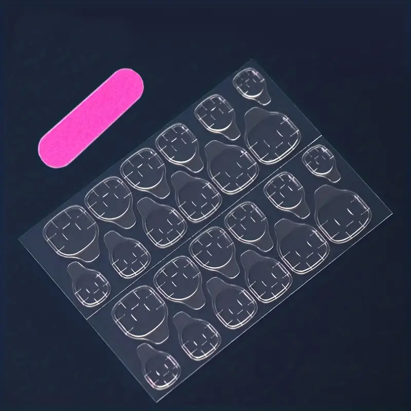24개로 구성된 풀 세트의 짧은 사각형 모양의 인조 손 - 3D Printing Nails 리뷰 및 가격